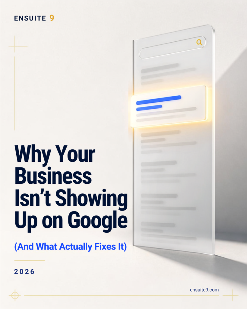 Why Your Business Isn't Showing Up on Google (And What Actually Fixes It) 2026